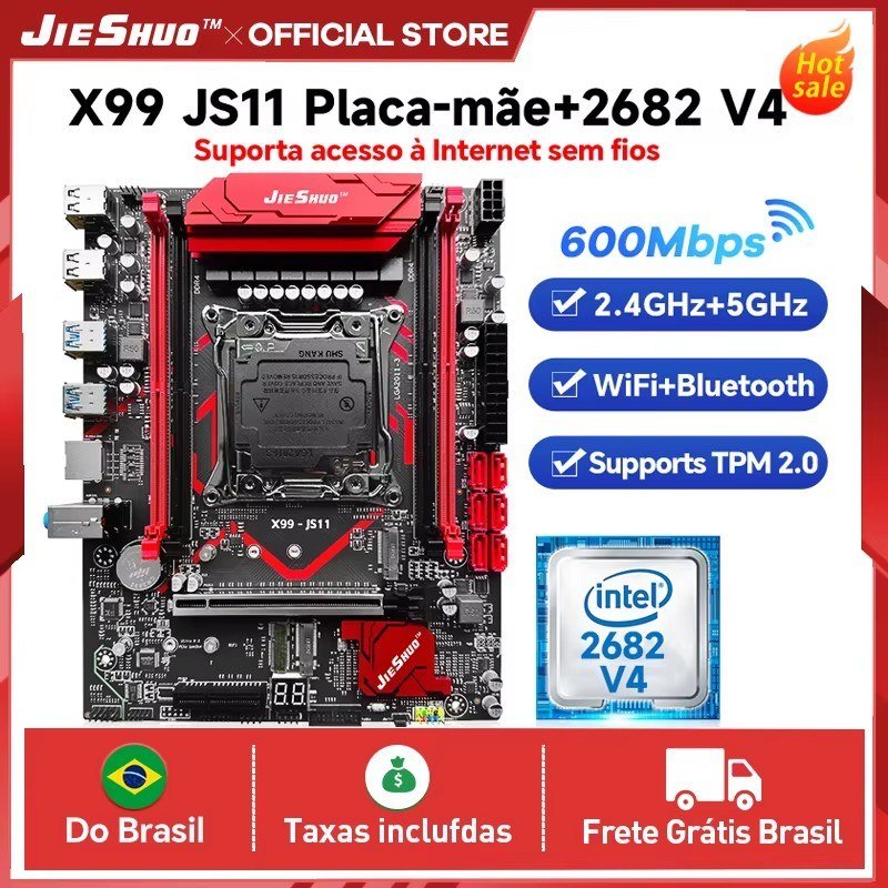 😱 Placa mãe X99 Jieshuo JS11
