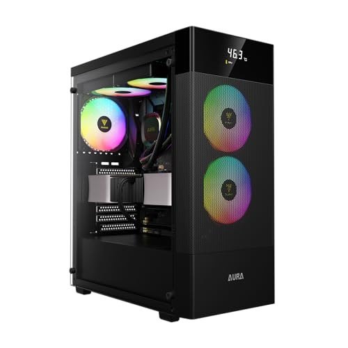 😱 Gabinete Gamer Gamdias Aura GC5 Elite Preto ARGB com 3 Fans