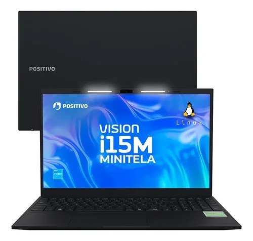 😱 Notebook Positivo Vision i15M com Minitela, Intel Core 3, 8GB de RAM, SSD de 256GB