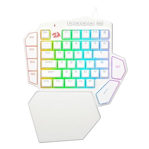 😱 Teclado Mecanico Gamer Ditix RGB Branco Switch Azul