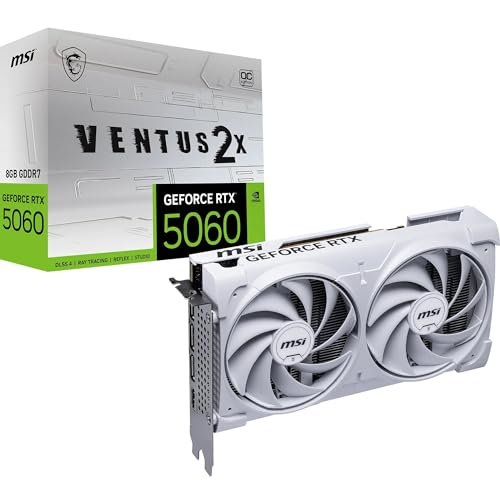 😱 Placa de Vídeo MSI Nvidia RTX 5060 8GB Ventus 2x OC White