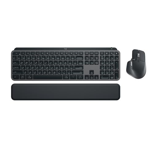 😱 Logitech MX Keys S - Teclado e Mouse Sem Fio - Bluetooth - Grafite