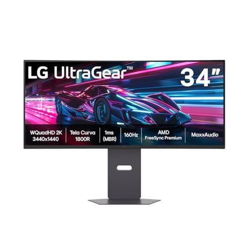 😱 Monitor Gamer LG UltraGear Curvo 34G600A-B 34 QuadHD 2K
