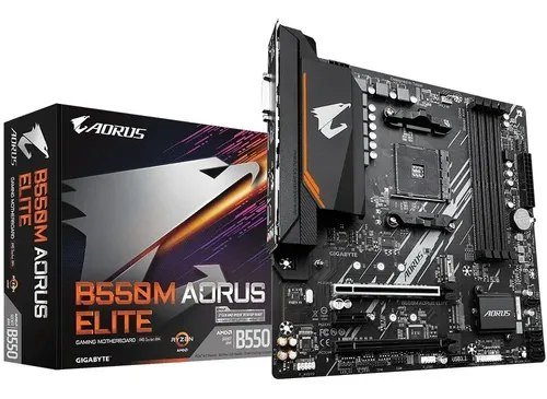 😱 Placa Mae Gigabyte B550m Aorus Elite Am4 Ddr4 Hdmi M-atx