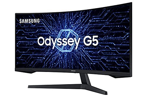😱 Samsung Odyssey 34" Ultra WQHD 165Hz - Tela Ultrawide Curva - Preto