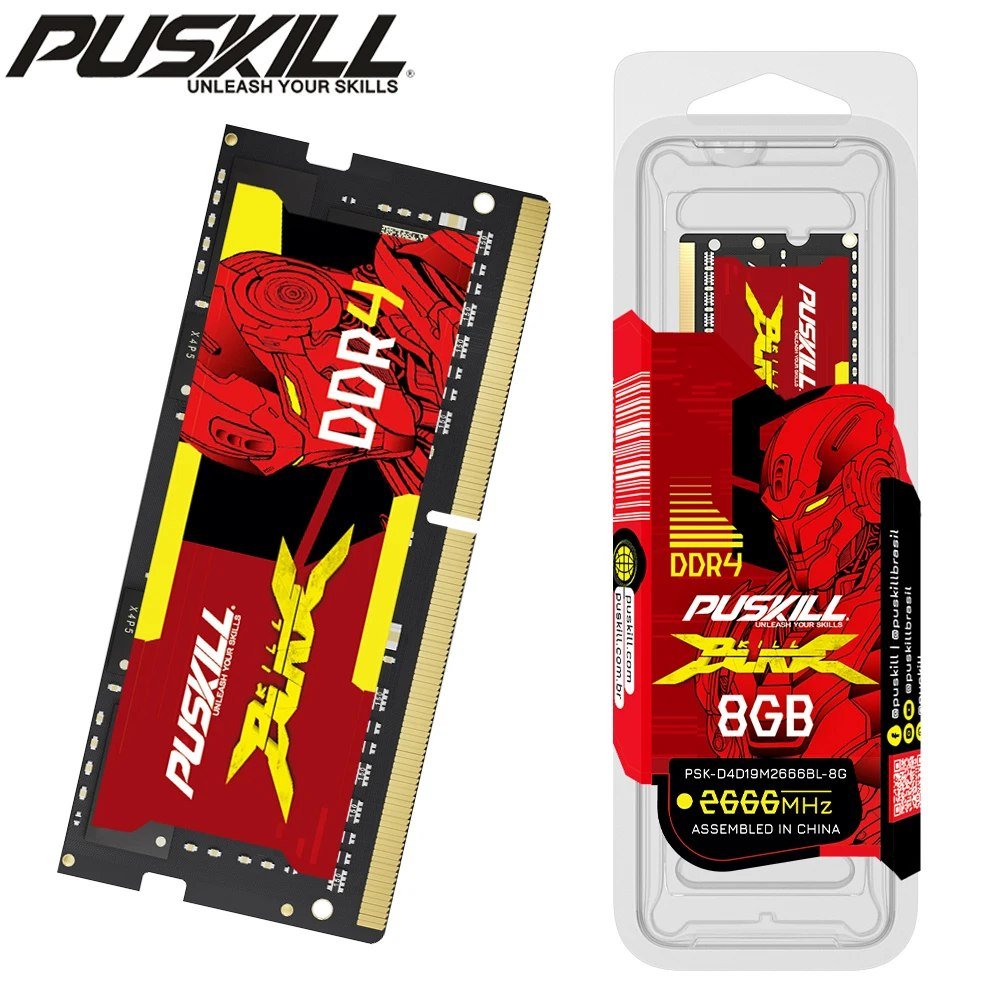 😱 Memória RAM para notebook Puskill DDR4 8GB DDR4 3200MHZ