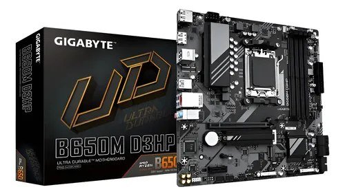 😱 Placa-mãe Gigabyte B650m D3hp 4x Ddr5 Am5 Matx M.2 Preto