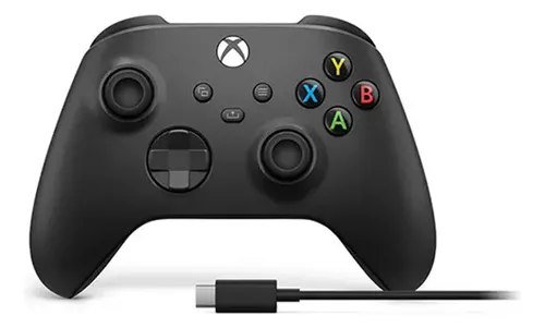 😱 Controle Sem Fio Microsoft Xbox Series X|S Carbon Black, Com Bluetooth e Vibração