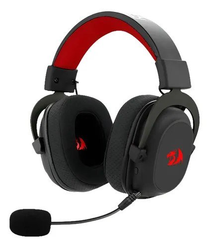 😱 Headset Gamer Redragon Zeus Pro Sem Fio 2.4ghz 7.1 Rgb Pret