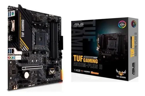 😱 Placa Mãe Asus Tuf Gaming A520m-plus Ii, Amd Am4, Matx, Ddr4