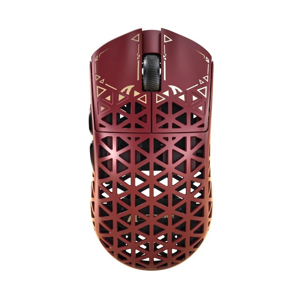 😱 Mouse Gamer Sem Fio Attack Shark R5 Ultra, 42000 DPI, Fibra de Carbono, Switch Óptico, Tri-Mode Wireless Bluetooth USB-C, Vermelho - R5 ULTRA