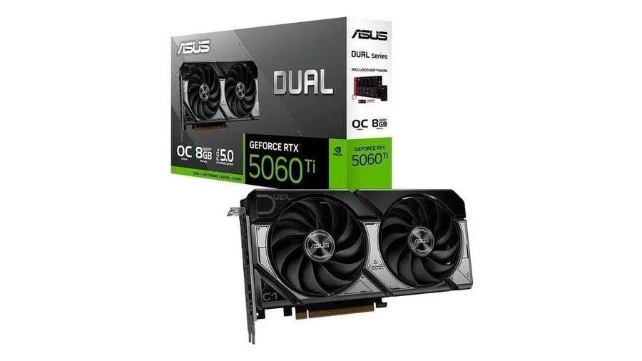 😱 Placa de Vídeo ASUS RTX 5060 TI DUAL O8G NVIDIA GeForce, 8GB, GDDR7, DLSS, Ray Tracing 90YV0MP2-M0NA00