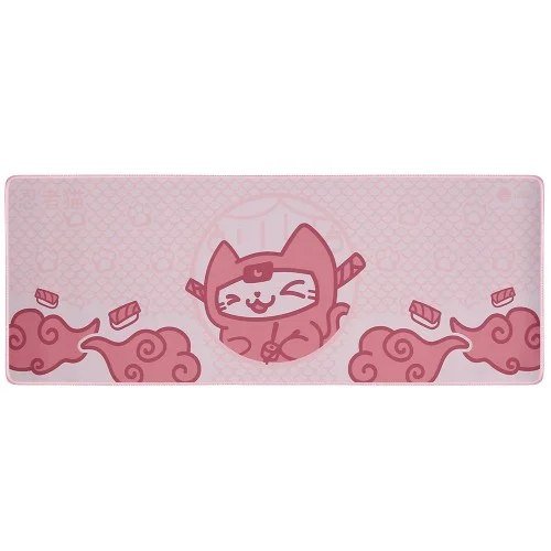 😱 Mousepad Gamer Ninja MewMew, Control, Grande, 800x300mm, Rosa, GN-MP-MMCEP
