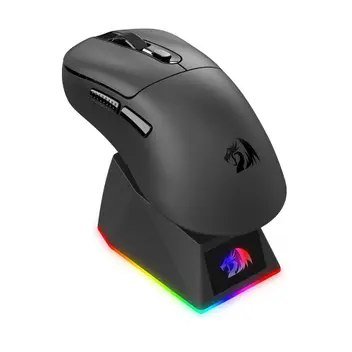 😱 Mouse Gamer Sem Fio Redragon Ebony Standard, RGB, 24000 DPI, Com Carregador, Preto M998-STD-1K