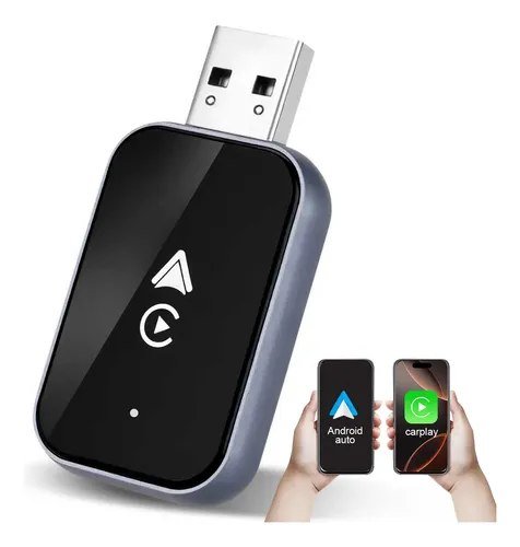 😱 Adaptador Carplay Android Auto S/ Fio USB