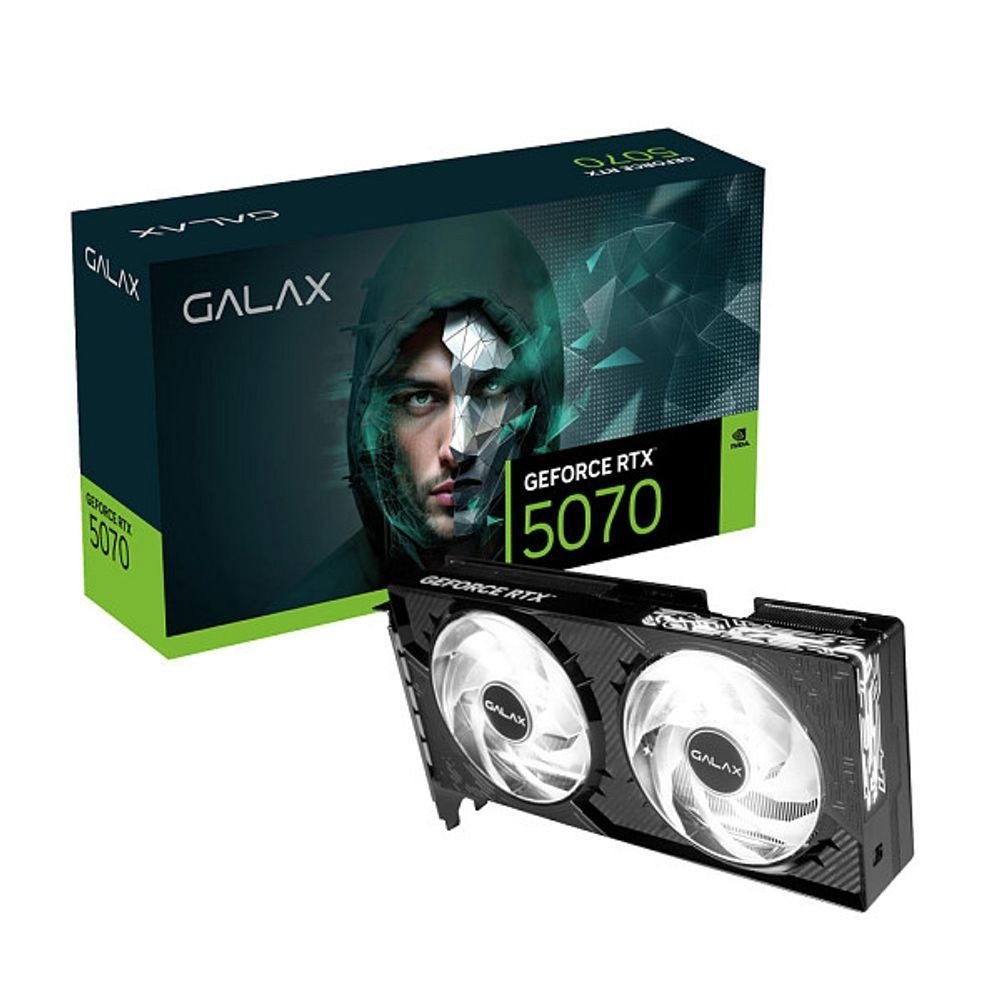 😱 Placa de Vídeo NVIDIA GeForce Galax RTX 5070 1 Click OC 2X 12GB - 192 Bits - HDMI/3X Displayport - 57NON7MDBROC