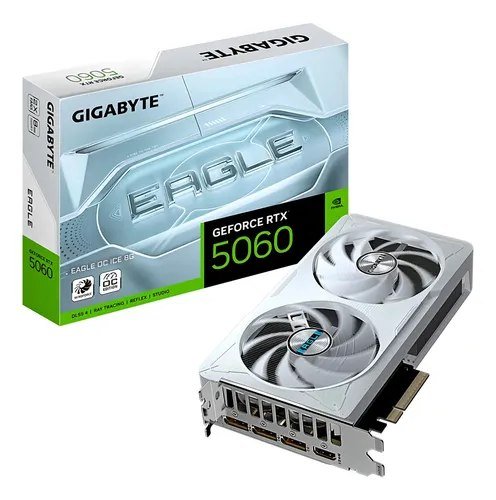 😱 RTX 5060 Placa De Vídeo Gigabyte RTX5060 Eagle Ice Oc 8gb Gdrr7 128b