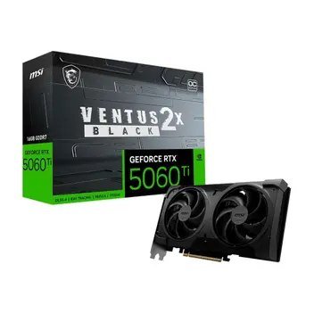 😱 Placa de Video MSI GeForce RTX 5060 TI 16Gb Ventus OC Black Plus 2X 128 Bits HDMI/3X DP - 912-V535-088