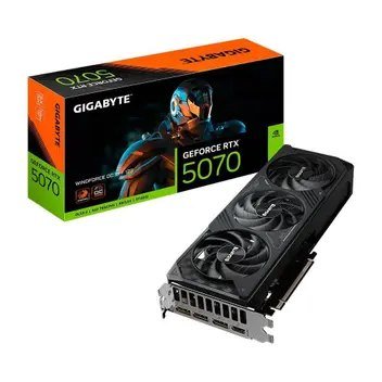 😱 Placa de Vídeo Gigabyte RTX 5070 WINDFORCE OC SFF 12G NVIDIA GeForce, 12GB GDDR7, 192bits, DLSS, Ray Tracing - 9VN5070WO-00-G10