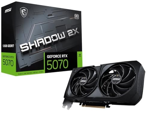😱 RTX 5070 12GB Placa de Vídeo Nvidia MSI GeForce RTX5070 12G SHADOW 2X OC