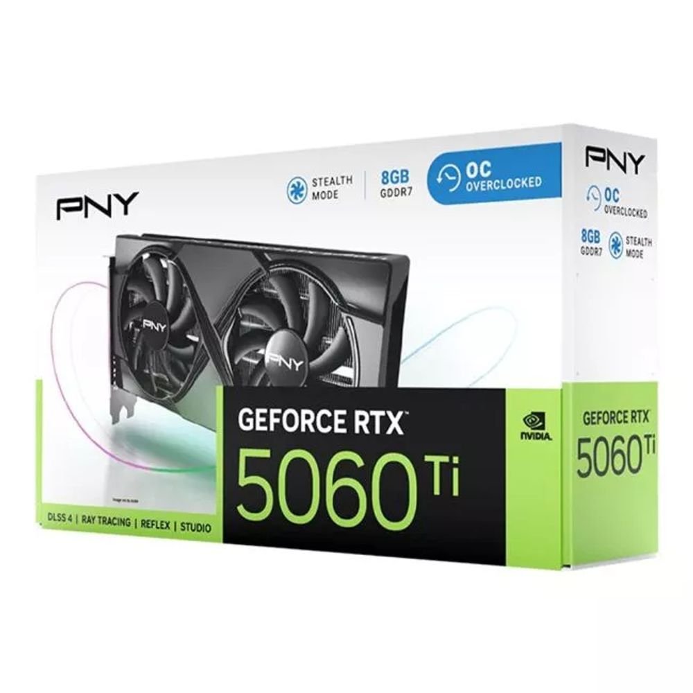 😱 Placa de Video GeForce NVIDIA PNY RTX 5060 Ti 8GB OC GDDR7 VCG5060T8DFXPB1-O