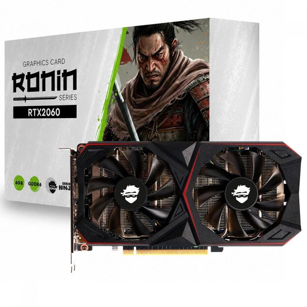 😱 Placa de Vídeo Gamer Ninja NVIDIA GeForce RTX 2060 Ronin, 6GB