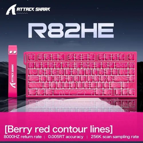 😱 Teclado Attack Shark R82he 8000Hz Gamer