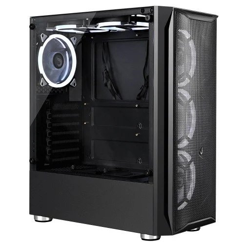 😱 Gabinete Gamer Rise Mode Z03 Glass Mid Tower Vidro Temperado Atx Sem Fonte Sem Fan Preto Rm Z03 03 Fb