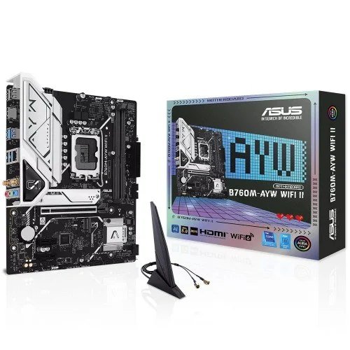 😱 Placa Mae Asus B760M Ayw Wifi Ii Chipset B760 Intel Lga 1700 Matx Ddr5