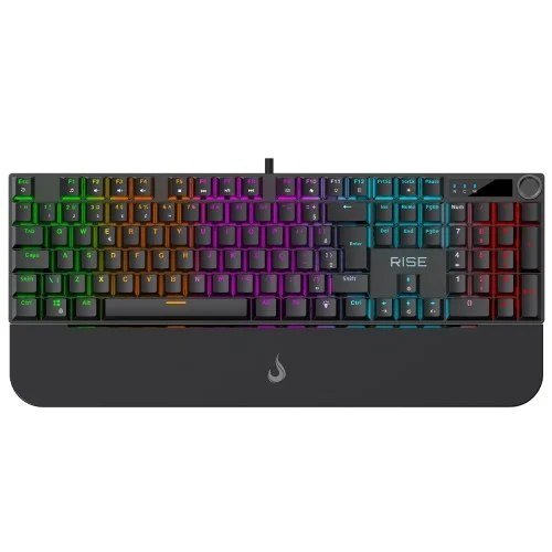 😱 Teclado Mecanico Gamer Rise Mode Kyron Rgb Usb Switch Rise Core Abnt2 Preto Rm Tcm Kyn B