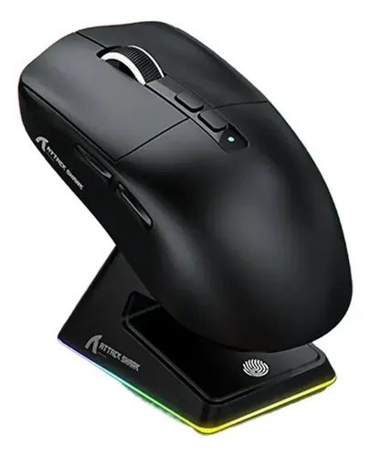 😱 Mouse Gamer Sem Fio Attack Shark X6 Tri Mode, Sensor PAW3395