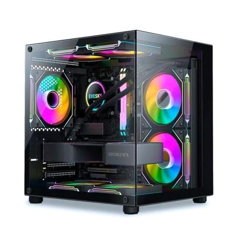 😱 Gabinete Liketec Dasha V2, Cubo, Mini Tower, Frontal e Lateral Vidro - LC-MT-CUBODASHAV2-SF