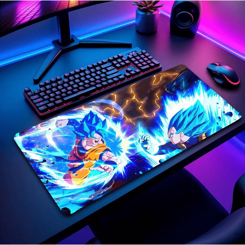 😱 Mouse Pad Gamer Personalizado Grande RGB Anime Heróis Exclusivo 80x30cm Confortável e Preciso !