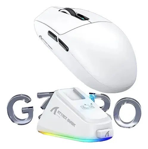 😱 Mouse Gamer Attack Shark G3 Pro 1KHz com Dock RGB e Sensor PAW3311