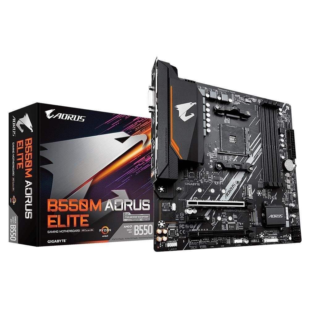 😱 Placa Mãe AORUS ELITE AMD AM4 Gigabyte B550M DDR4 Gamer