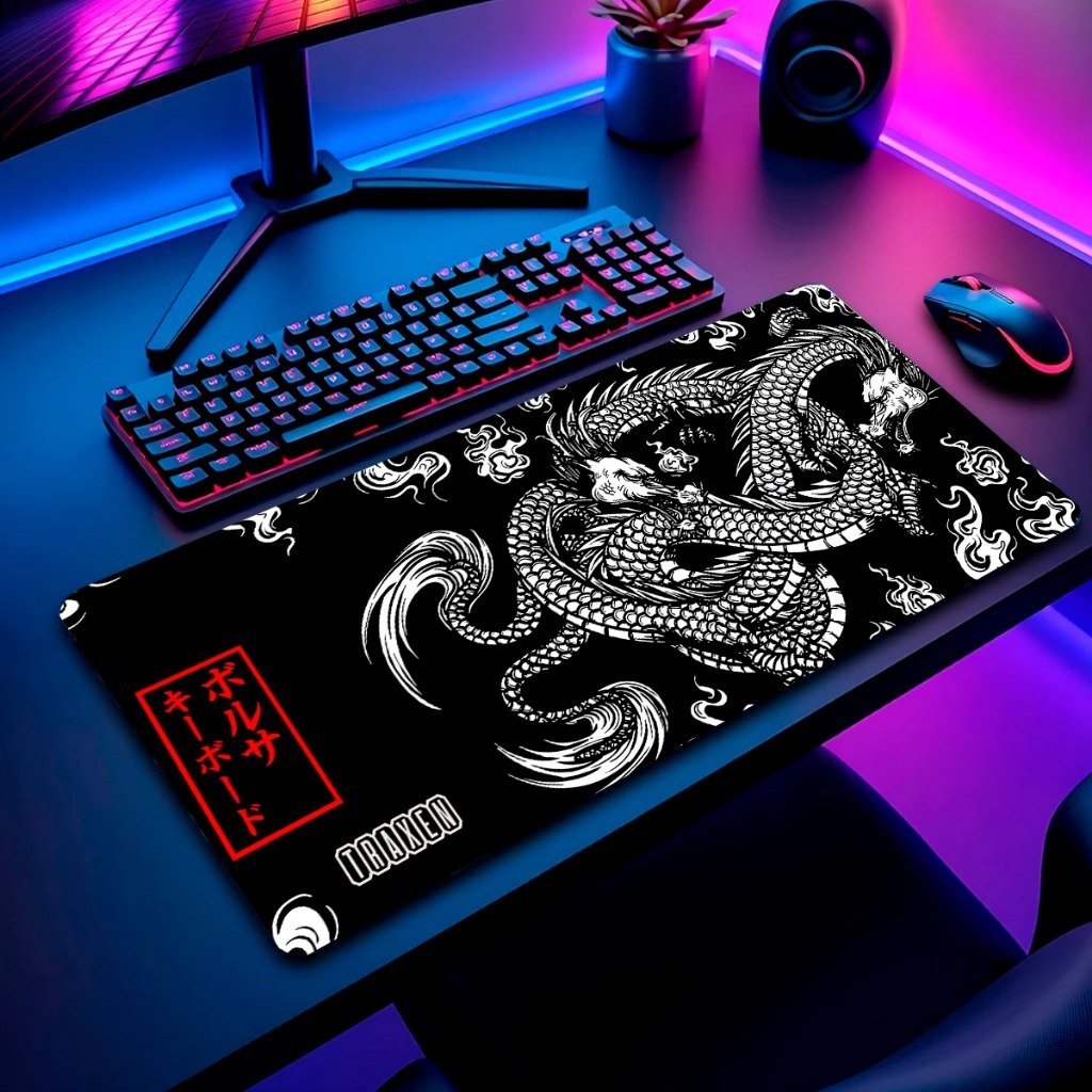 😱 Mouse Pad Gamer Traxen 900X400mm + Porta Copo