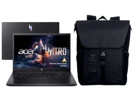 😱 Notebook Gamer Acer Nitro V15 RTX4050 (VERSÃO COM 16GB RAM) + MOCHILA