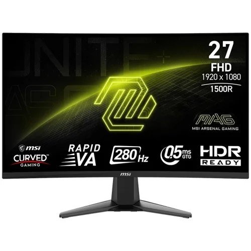 😱 Monitor Gamer Msi Mag 276Cxf 27 Pol Curvo Full Hd Rapid Va 05Ms 280Hz 102 Srgb Hdmidp