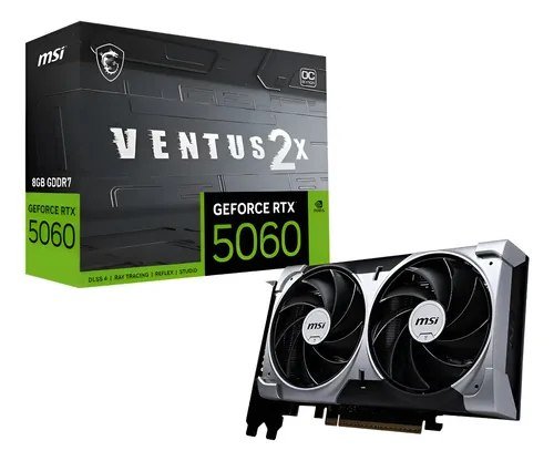 😱 Placa De Vídeo Msi Geforce Rtx 5060 8gb Ventus 2x Oc Edition