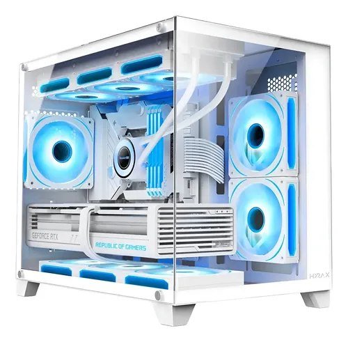 😱 Gabinete Gamer Hyrax Hgb730 Mini Tower Vidro Temperado