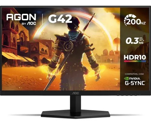 😱 Monitor Gamer AOC AGON G42 27" 200Hz - 3ms IPS 27G42HE