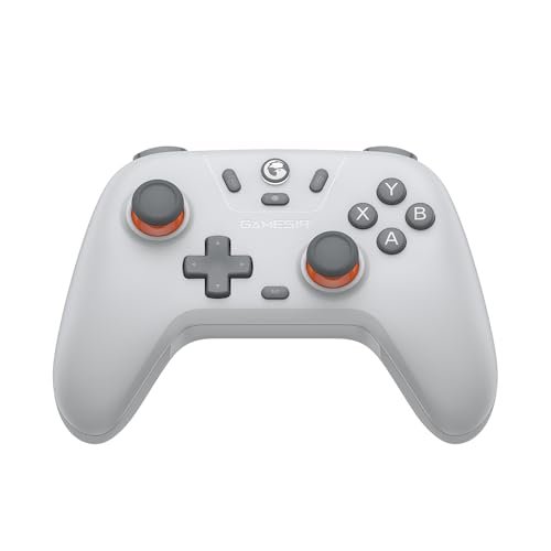 😱 GameSir Nova Lite Controle Bluetooth e Sem Fio 2.4G para PC Windows, Celular Android iPhone, Nintendo Switch e Steam Deck, Gamepad com Hall Effect Anti-Drift, Turbo, Vibração, Dongle USB - Cinza