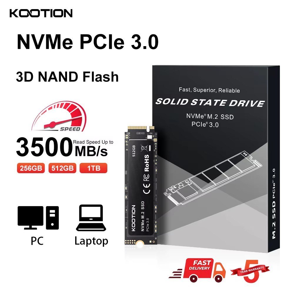 😱 SSD Kootion 512GB NVMe