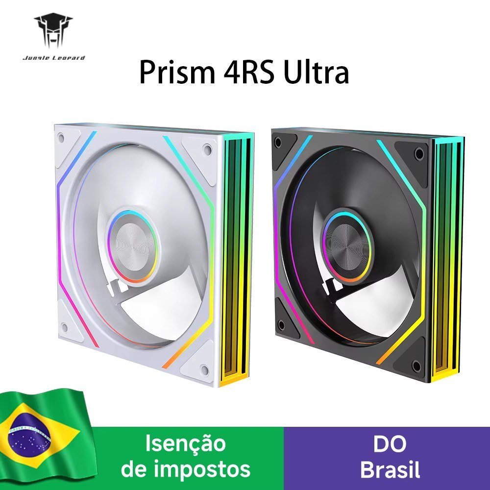 😱 Ventoinha Jungle Leopard Prism 4RS Ultra 120mm ARGB Espelho Ilimitado 800-1850RPM