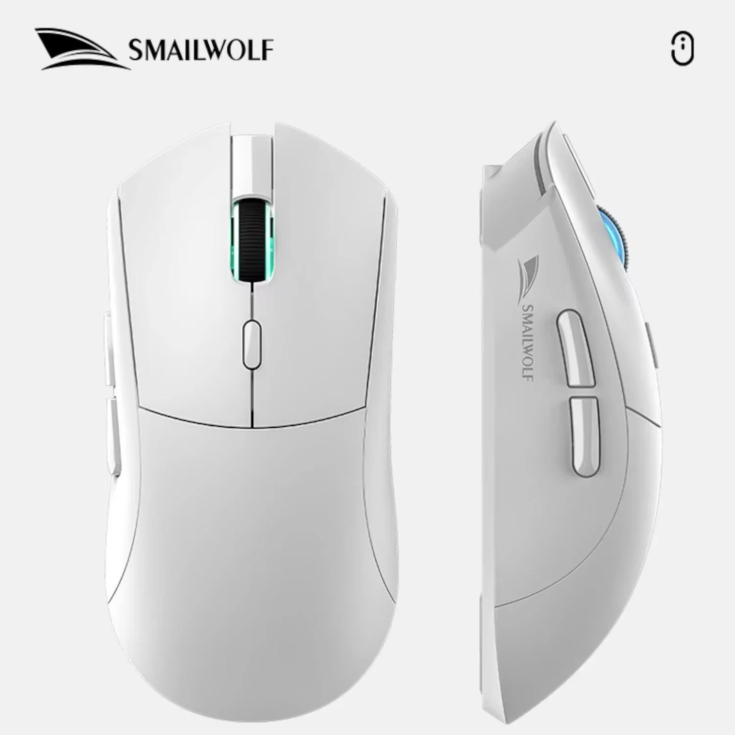 😱 (2 unidades) Smailwolf RS7, Sensor PAW3311 mouse gamer sem fio rs 7 Sensor Paw 3311 - 3 cores disponíveis