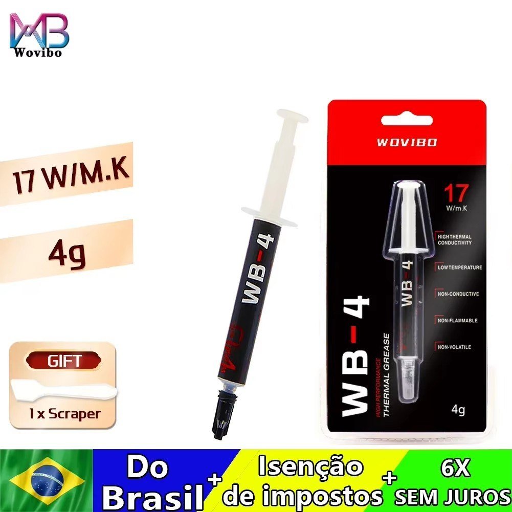 😱 Pasta Termica Wovibo WB-4 wb 4g 17 W/M-k