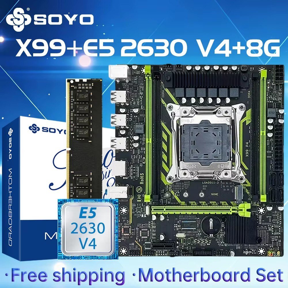 😱 Kit X99 Soyo D4 + Xeon E5 2630 V4 (sem ram)
