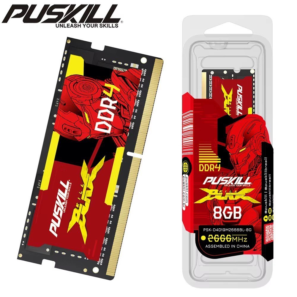 😱 Memória Para Notebook PUSKILL DDR4 8GB 3200mhz