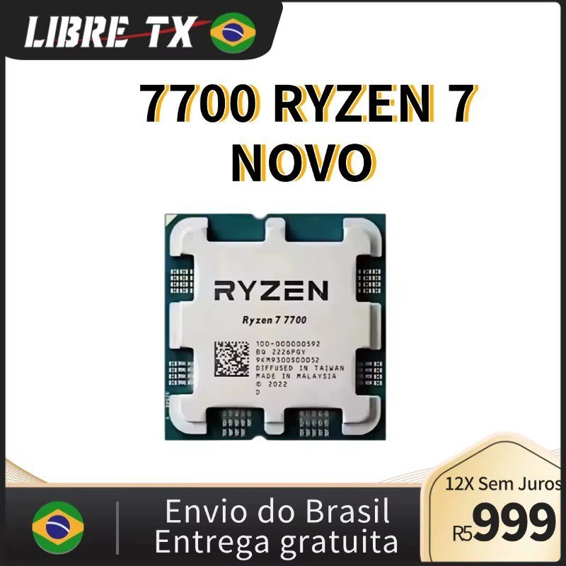 😱 Processador AMD Ryzen 7 7700