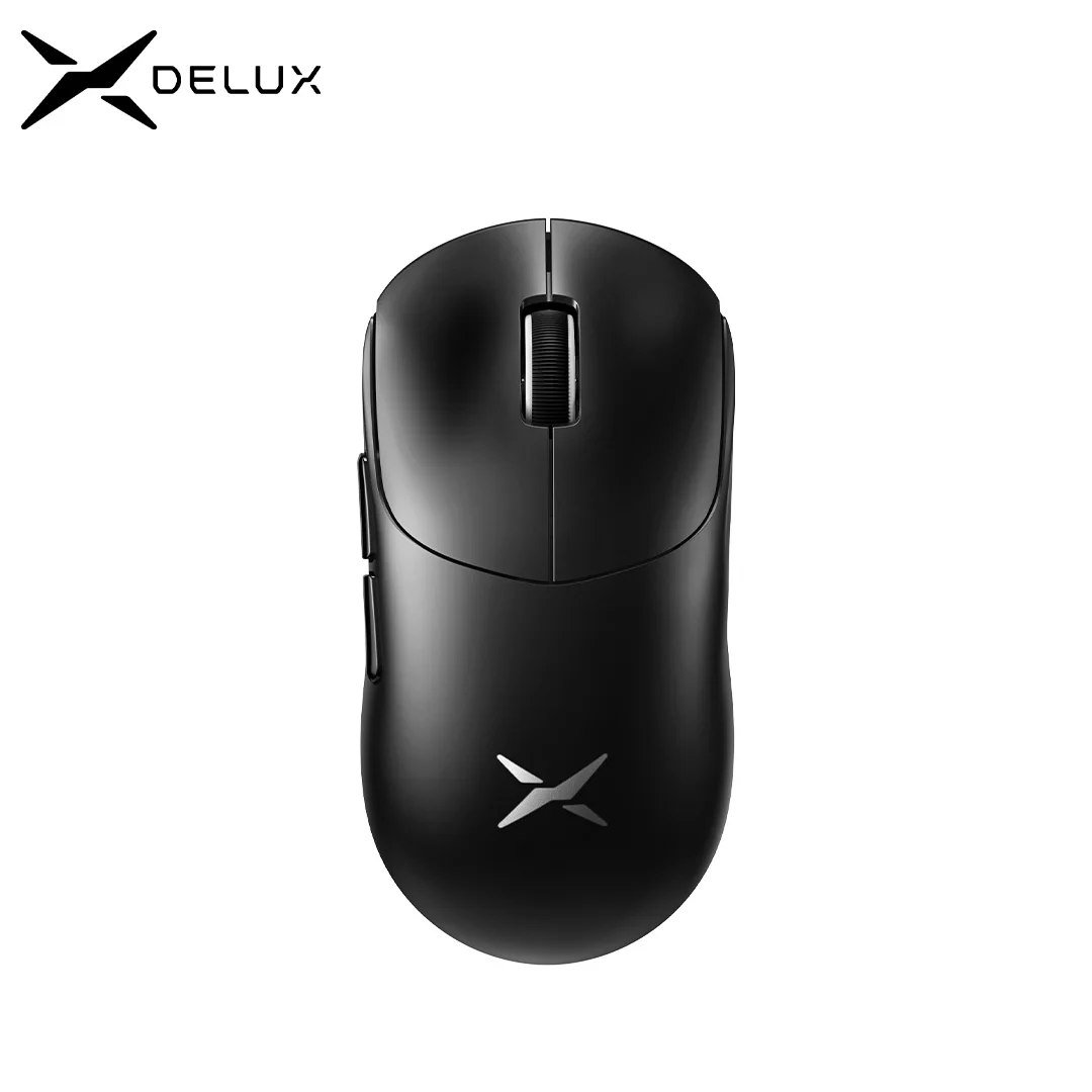 😱 Mouse Gamer sem fio Delux M400, PAW3311 (PRETO)